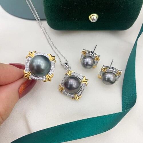 925 Sterling Silver Pendant Earrings Ring Mountings Findings Base Jewelry Set Mounts Settings Parts for Pearls Beads Crystal