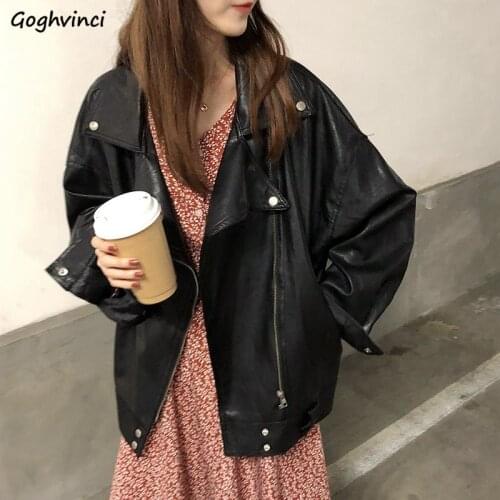 Jackets Womens Autumn Oversize Black Double-layer Batwing Sleeve Cool Bf All-match Streetwear Korean Style Loose Casual Fashion