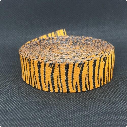 HOT!!! 2015 NEW wholesale 7/8'' 22mm Wide tiger tattoo series Woven Jacquard Ribbon dog chain accessories 10yards/lot
