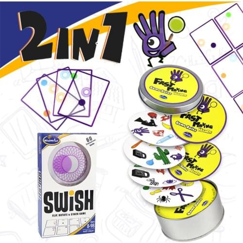 Logic Game - A Fun Transparent Education Card Game Logic Games for Kids Playing Cards Spot Board Games Toys for Children