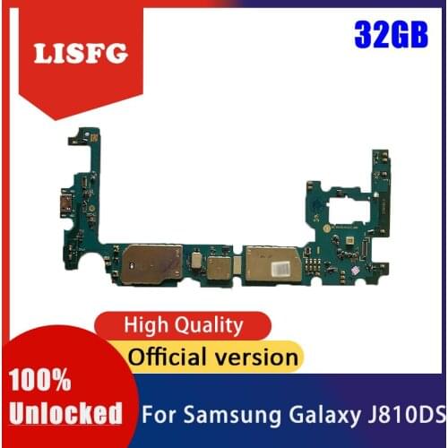 LISFG Good Tested For Samsung Galaxy J8 J810DS Motherboard Dual SIM 32GB For Samsung Galaxy J8 J810DS Logic Board Mainboard
