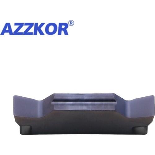 MGGN150-MGGN500 NT1215 Grooving Carbide Insert CNC Lathe Turning Tools For Stainless Steel Maching AZZKOR Lathe Grooving Inserts