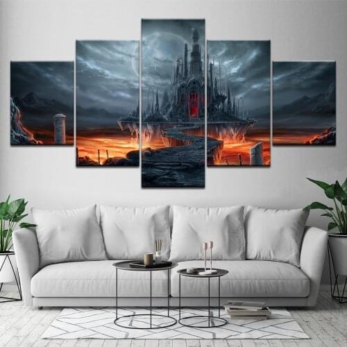 5 pcs 5d diamond painting multi panel Elder Scrolls V Skyrim Classic mosaic stitch cross diamond embroidery full round drill