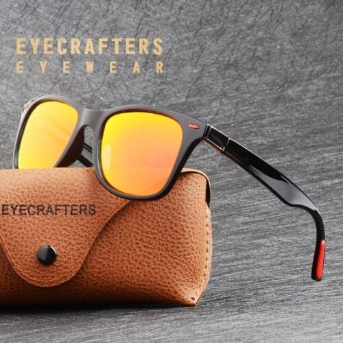Men Women Fashion Classic HD Polarized Sunglasses Driving Red Mirrored Coating Glasses Eyewear Male Sun Glasses Gafas De Sol