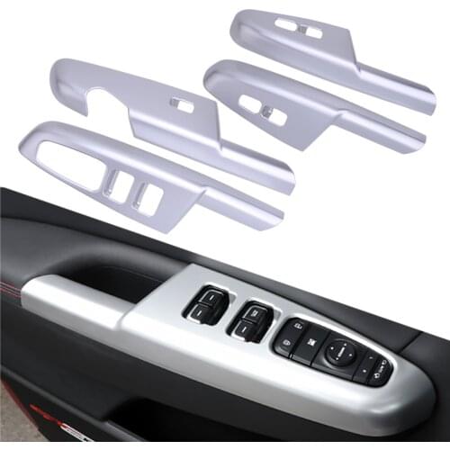 CITALL 1 Set Window Lift Switch Panel Cover Trim Fit For Kia Sportage DX 2017 2018 2019 2020 Left Hand Drive