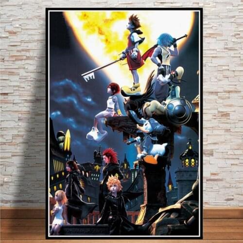 Nordic Poster New Video Game Anime Movie Pop Kingdom Hearts Posters and Prints Canvas Painting Wall Art Pictures Home Decoration