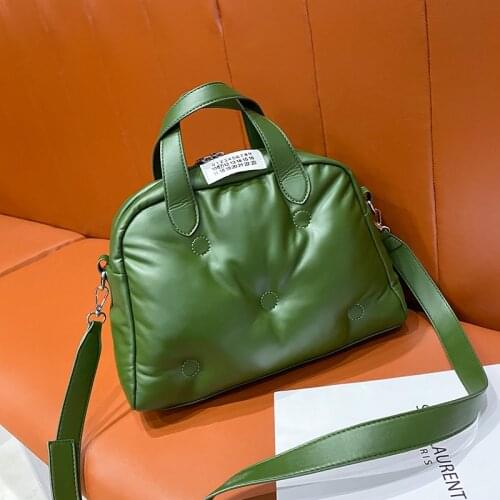 Luxury Space Cotton Fashion PU Leather Crossbody Bag for Women 2021 New Simple Designer Totes Bag Ladies Shoulder Bags Handbags