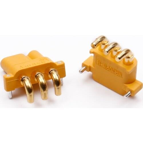 Amass MR30 MR30PW Male Female Connector Plug W/ Sheath update from XT30 gold plated Plug for FPV RC Racing Drone parts