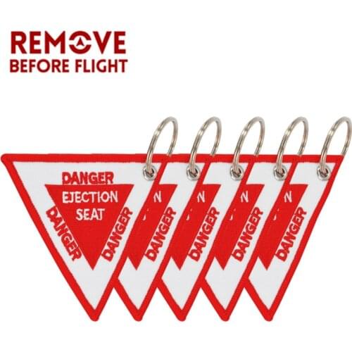 New 9CM Triangle 5PCS Keychain Flag Chaveiro porta chaves Jewelry Embroidery Tag Keyring Key Holder for Motorcycles Car Keychain