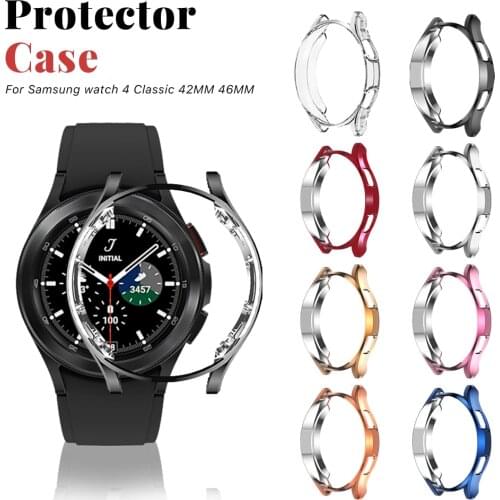 Ultra Slim Protector Case for Samsung Galaxy Watch 4 Classic 42MM 46MM Ultra Slim Soft Smartwatch Cover Protective Bumper Shell