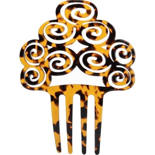 Vintage Hair Combs Women Colorful Acetate Hair Accessories Faux Tortoise shell Hair clips Flamenco dancers Headdresses jewelry