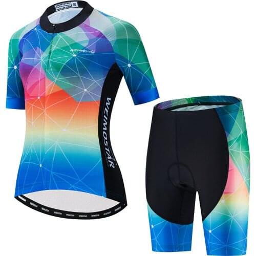Weimostar Pro Team Cycling Clothing Suit Women Summer Bike Clothes Road Bicycle Clothing Mountain Cycling Jersey Set For Women