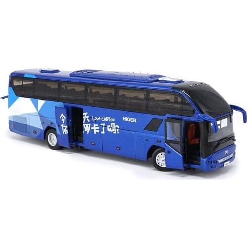 1/42 Original Suzhou Jinlong Haiger Bus KLQ6125B H92 Tour Alloy Casting Car Model Collection Display Gift