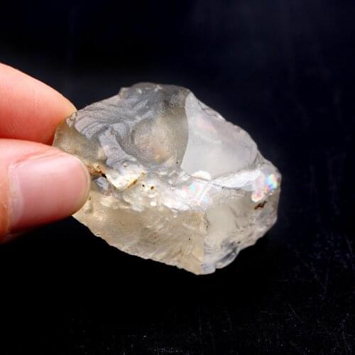 1pc Natural Madagascar Transparent Yellow Orthoclase Rough Stone Minerals Specimen Collection