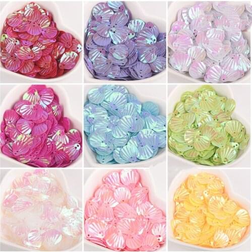 2000Pcs Shell loose sequins Paillettes 13mm Top Hole Sewing Wedding Craft For 2020