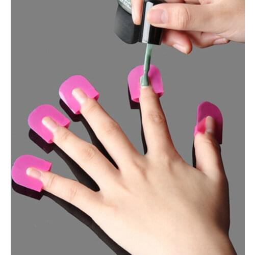 26pcs/set 10 Sizes G Curve Shape Varnish Shield Finger Cover Nail Protector Spill-Proof French Stickers Manicure Nail Tools