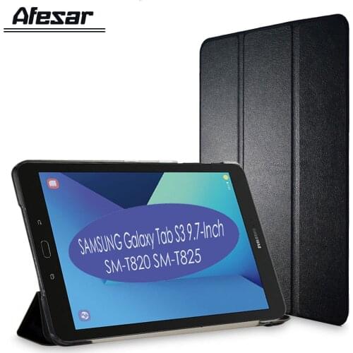3 folding Cover for Samsung Galaxy Tab S3 9.7 Case - Ultra Slim Flip case for 2017 Tab S3 9.7 T820 T825 with stand protect cover