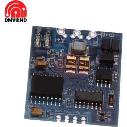 3V-5.5V Industrial TTL to RS485 Module RS485 to TTL Serial UART and Isolation TTL Chip 110-256000bps With RXD TXD Signal Light