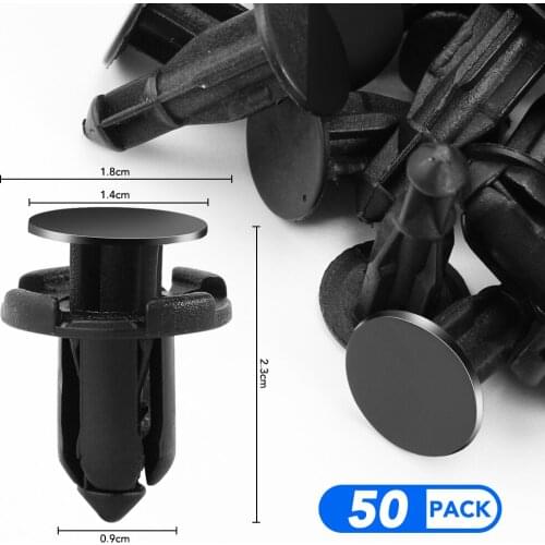 50Pcs Auto Bumper Fastener 9mm Hole for Chery Fulwin QQ Tiggo 3 5 T11 A1 A3 A5 Amulet M11 Eastar Elara