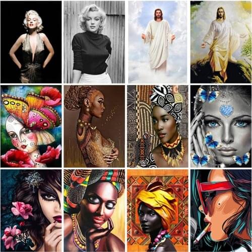 5D Diamond Painting Marilyn Monroe DIY Girl Diamond Art Embroidery Famous Star Picture Full Round Resin Rhinestone Home Decor