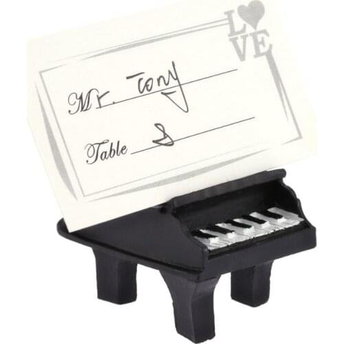 Party Centerpiece Unique Design Mini Piano Place Card Holder Wedding Party Decoration Favors LX4579
