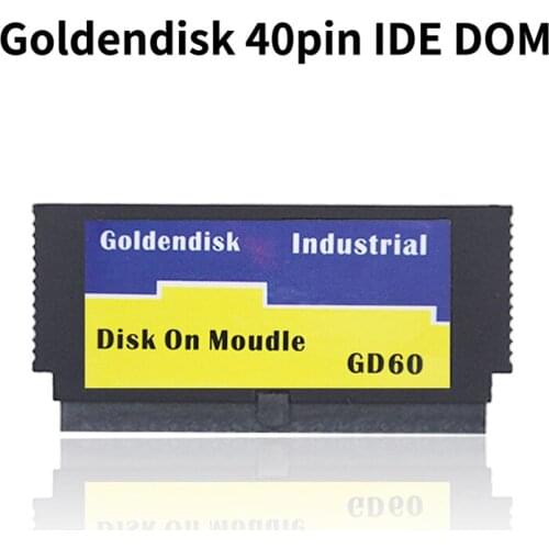 Goldendisk 40pin PATA IDE DOM Disk female Disk On Module Vertical Socket 2-Channel 4GB 8GB 16GB 32GB MLC For Industrial pc CNC