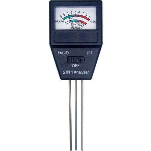 Soil PH Meter 2 in 1 Fertility Meter With 3 Probes Soil PH Tester Plant Fertile Measure Device Acidity Meter For Garden