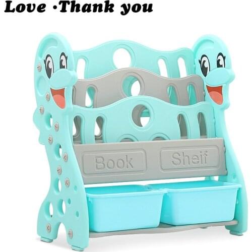 Children bookshelf simple bookshelf, landing shelf, Baby magazine shelf, student bookcase, kindergarten newspaper and newspaper