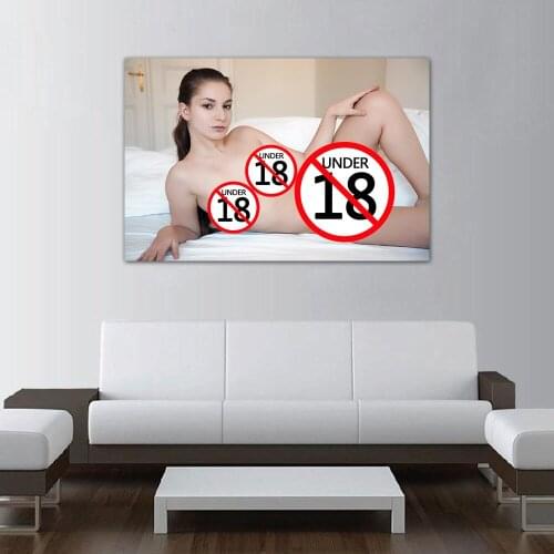 Beautiful Girl Sexy Model Posters Canvas Cloth Fabric Print Painting for Home Decor Wall Art Picture