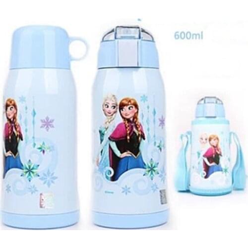 Disney mug 304 stainless steel children drink cup with straw drop-proof leak-proof large capacity male female no BPA studentsCUP