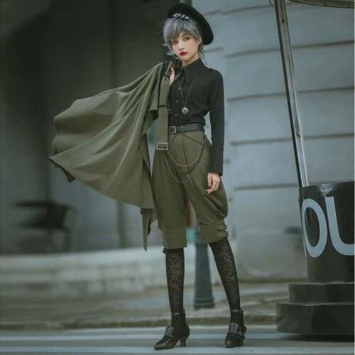Meimei custom YUTU&MM Steampunk Vintage Military Style Short Riding Breeches Unisex Puffy Breeches