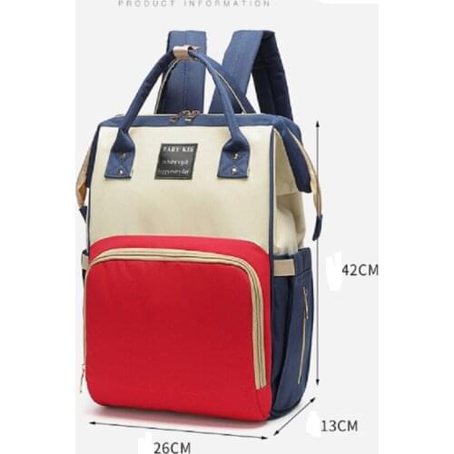 Multifunctional Mummy Bag Fashion Casual Backpack Large Capacity Baby Bag Waterproof Outgoing Maternity Bag