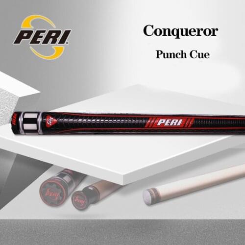 PERI Billiard Punch Cue Conqueror VR1-R 13mm Professional Bakelite Tip Professional Maple Radial Pin Joint Break Cue Stick Kit