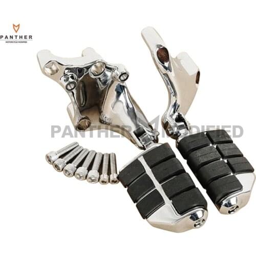 Chrome Lion Paw Motorcycle Foot Pegs & Mount Brackets Moto Foot Rest case for Harley 883 1200 XL Sporster 2014 2015 2016 2017