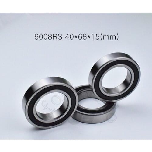 6008RS 40*68*15(mm) 1Pieces bearing ABEC-5 6008 6008RS rubber sealed chrome steel deep groove bearing