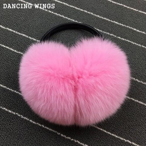 Whole Skin Real Fox Fur Earmuffs Winter Warm Soft Natural Fur Ladies Plush Ear Muff