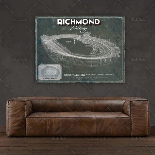 Richmond Raceway Race Track Print