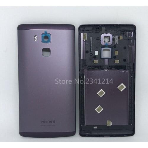 New For Vernee Apollo lite 5.5inch Cellphone Replace Battery Housings Back Case Brown Silver Replace Cover