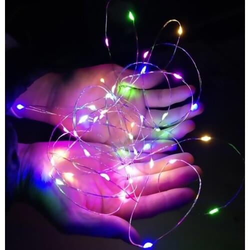 Fairy Lights Copper Wire LED String Lights Christmas Decorations for Home Wedding Room Lights Decor New Year Garlands Noel Natal