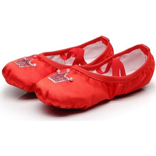 Dance Shoes Woman Children Girl Modern Outsole Soft Ballet Jazz Sneakers Breathable Bling Female Dancing Fitness Sport Kids