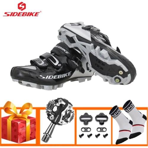 SIDEBIKE sapatilha ciclismo mtb cycling sneakers mountain bike shoes 2019 men women mtb pedals self-locking Athletic bike shoes