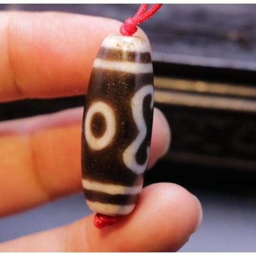 Magic Power Tibetan Old Agate 2 Eye Ruyi As You Wish dZi Bead For Making Braclet Amulet LKbrother Sauces Top Quality Guarantee