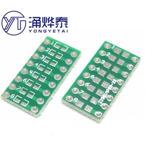 YYT 20PCS Patch to inline 0805 0603 0402 SMT to DIP capacitor Resistor LED SMT adapter board