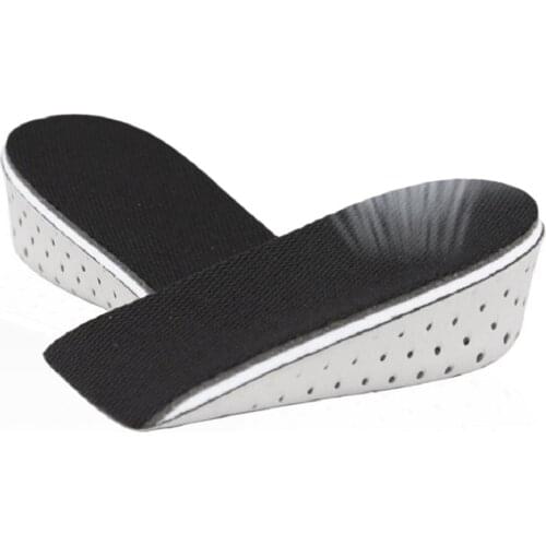 1Pair Shoe Insoles Half Insole Heighten Heel Insert Sport Shoes Pad Cushion Unisex 2-4cm Height Increase Insole Shock Absorption