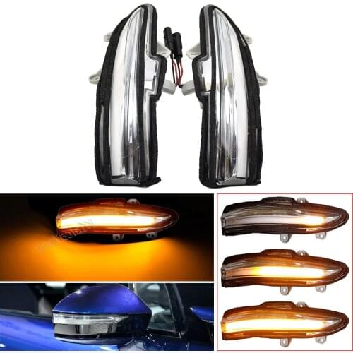 2Piece LED Dynamic Turn Signal Light For Toyota Crown 2013-2018 S210 4th. Side Mirror Sequential Indicator Blinker Lamp