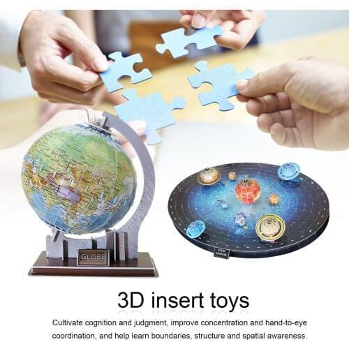 8 Planets of The Solar System 3d Three-dimensional Puzzle Paper Space Planet Model Adult Children Hand-assembled Toy