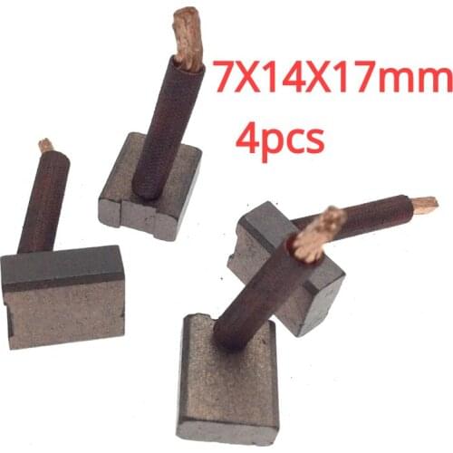 4pcs 462 for Great Wall pickup starter motor electric carbon brush 7X14X17mm