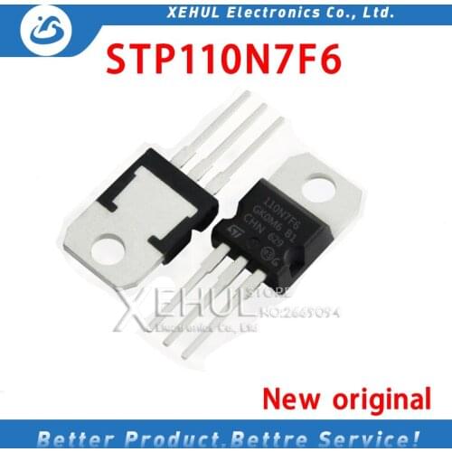 5PCS -100PCS STP110N7F6 110N7F6 TO-220 High Power FET MOS Tube 70V110A