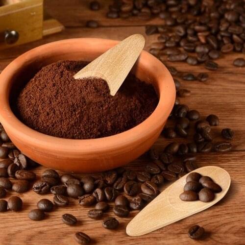 5 Pieces Mini Wooden Spoon Condiments Spoon with Short Handle,for Coffee Loose Tea Leaves Milk Powder Spice Candy,Etc