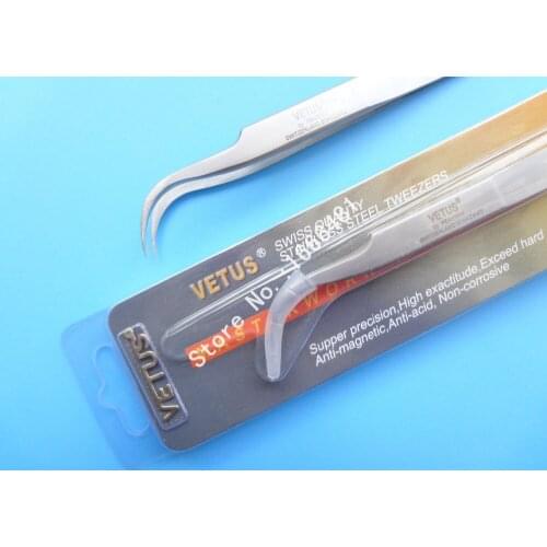 5pcs Eyelash Extension Tweezers VETUS 7-SA Especially for 3D 6D Volume Lashes